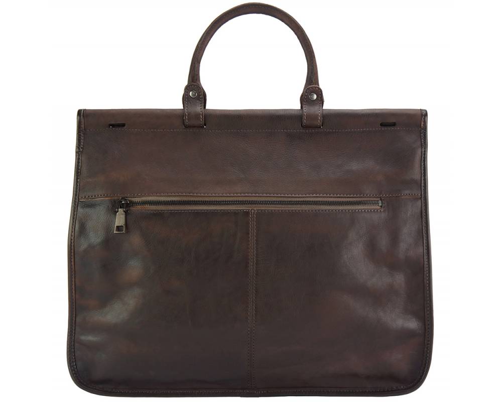 The Florine Leather Business Handbag or Messenger Bag from Florence, Italy