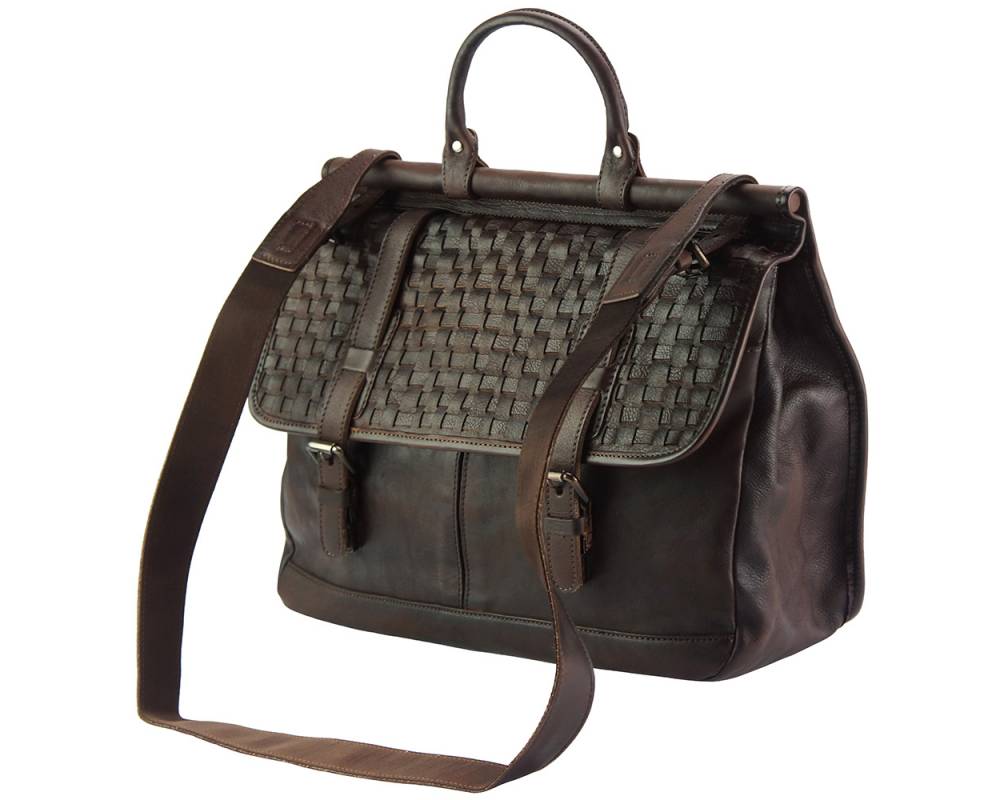 The Florine Leather Business Handbag or Messenger Bag from Florence, Italy