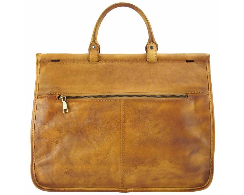 The Florine Leather Business Handbag or Messenger Bag from Florence, Italy